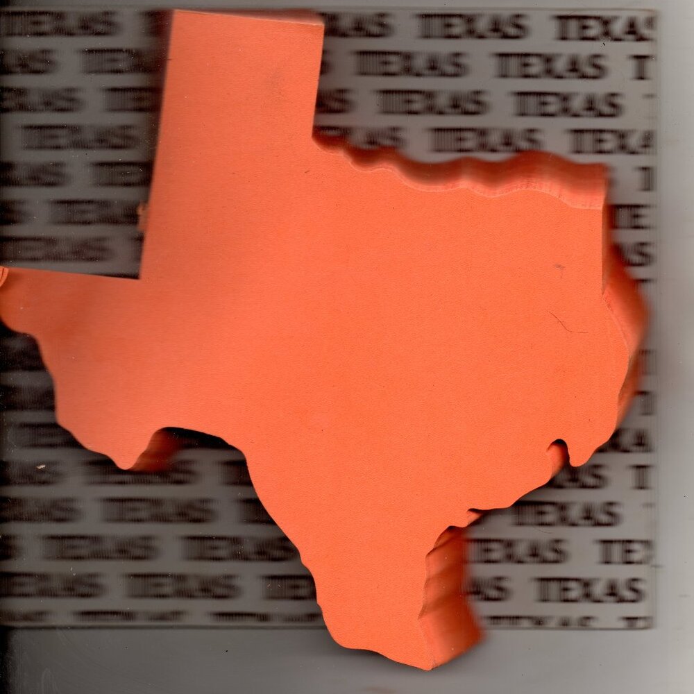 Texas State Shaped Notes Colorful Memo Note Pad